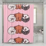 baby fat we bare bears shower curtains 0