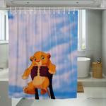 baby simba become a lion king shower curtains 0