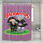 backwoods rick and morty 1 shower curtains 0