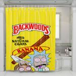backwoods rick and morty shower curtains 0