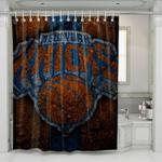 bad logo new york knicks shower curtains 0