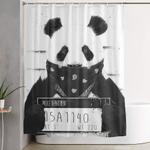 bad panda shower curtain 0
