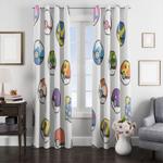 ball monsters pokemon window curtain 0