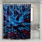 ball vaporwave neon light shower curtains 0