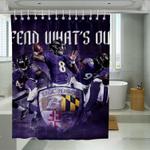 baltimore ravens powerful player shower curtains 0