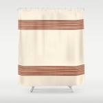 band in rust shower curtain 0