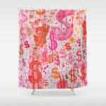 barbie money shower curtain 0