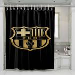 barcelona fb gold shower curtains 0