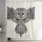 barn owl shower curtain 0