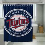 baseball club minnesota twins shower curtains 0