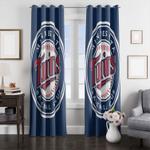 baseball club minnesota twins window curtain 0