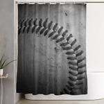 baseball shower curtain 0