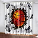 basketball curtains blackout window drapes 0