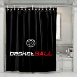 Basketball Full Of Speed Metal Lovers Sport Shower Curtain Set For Bathroom Decor Best Gift For Friends