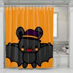 bat cute cartoon shower curtains 0