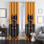 bat cute cartoon window curtains 0