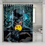 batman happy pin shower curtains 0