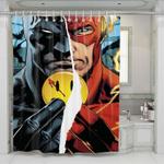 batman the flash the button shower curtains 0