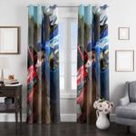 battle of car racing moment window curtain 0