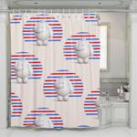 baymax have a candy for you shower curtains 0