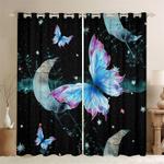 beautiful butterfly moon blackout curtain butterfly curtain gift for butterfly lovers blackout window curtains 100 polyester 41 7 107 9 0
