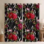 beautiful flowers blackout curtain flower curtain window decoration flower lovers gift idea blackout window curtains 100 polyester 41 7 107 9 0