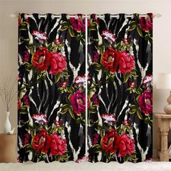 Beautiful Flowers Blackout Curtain Flower Curtain Window Decoration Flower Lovers Gift Idea