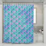 beautiful holographic mermaid pattern shower curtains 0