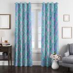 beautiful holographic mermaid pattern window curtain 0