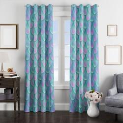 Beautiful Holographic Mermaid Pattern Window Curtain Best Gift For Room Decorations
