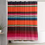 beautiful mexican serape shower curtain 0