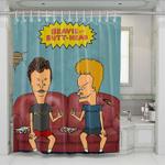 beavis and butt head cartoon shower curtains 0