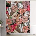 because english bulldog shower curtain 0