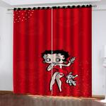 betty boop curtains blackout window treatments drapes for room decoration 0