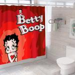 betty boop waterproof shower curtain sets polyester bathtub decor curtain 0