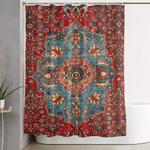 bidjar antique kurdish northwest persian rug print shower curtain 0