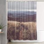 bieszczady mountains landscape and nature photography shower curtain 0