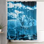 big deer shower curtain 0