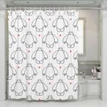 big hero six robbot baymax shower curtains 0