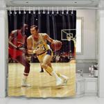 big match between lakers vs portland shower curtains 0