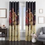big match between lakers vs portland window curtain 0