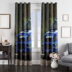 big team subaru car racing window curtain 0