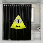 bill cipher 360 shower curtains 0