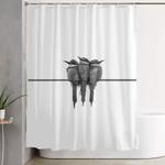 birds shower curtain 0
