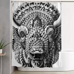 bison shower curtain 0