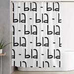 bla bla bla shower curtain 0