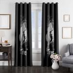 black and white adventure time window curtains 0
