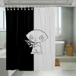 black and white family guy baby shower curtains 0