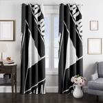 black and white palace window curtains 0