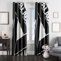 Black And White Palace Window Curtain Best Gift For Room Decorations